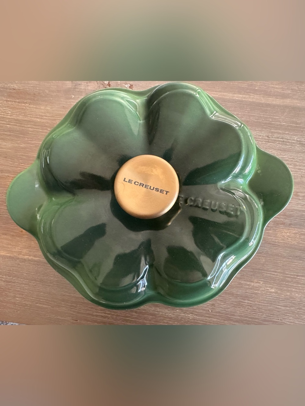 Le Creuset Rare Four Leaf Clover Dutch Oven Cocotte Lmtd Edition Collector Pc